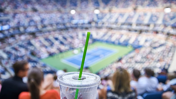 Now Serving Vio® Biodegradable* Straws At The US Open®